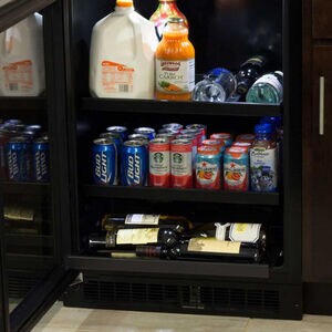 Marvel 24 in. 5.5 cu. ft. Built-In Beverage Center with Adjustable Shelves & Digital Control - Stainless Steel, , hires