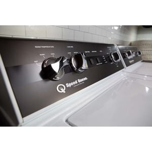 Speed Queen DR5 27 in. 7.0 cu. ft. Electric Dryer with Sensor Dry, Sanitize & Steam Cycle - White, , hires