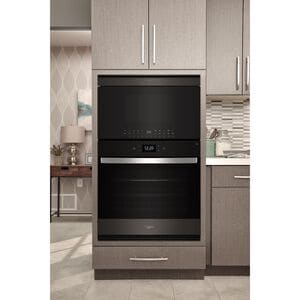 Whirlpool 30 in. 1.1 cu. ft. 1000W Smart Built-In Microwave with Convection & Sensor Cooking - Black Stainless, , hires