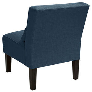Skyline Furniture Armless Chair in Linen Fabric - Navy, , hires