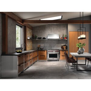 Wolf 36 in. Convertible Canopy Pro Style Style Range Hood with 2 LED Lights - Stainless Steel, , hires