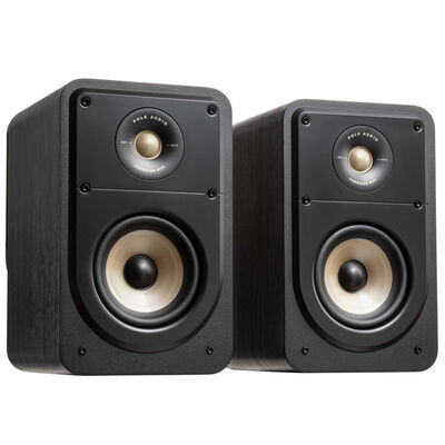 Polk Signature Elite ES15 High-Quality Compact Bookshelf Speakers (Pair) - Black | ES15BLACK