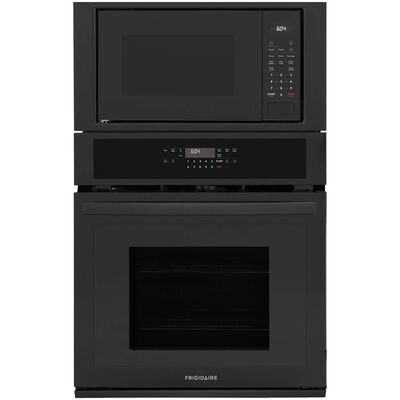 Frigidaire 27 in. 5.4 cu. ft. Electric Microwave/Wall Oven Combo with Standard Convection & Sensor Cooking - Black | FCWM2730AB