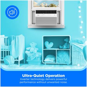 Midea 24,000 BTU 230V Energy Star Window Air Conditioner with Inverter, 3 Fan Speeds, Sleep Mode & Remote Control White, , hires