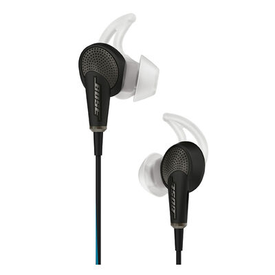 Bose QuietComfort 20 In-Ear Wired Noise Cancelling Headphones with Apple Control - Black | QC20-IOS-BLK