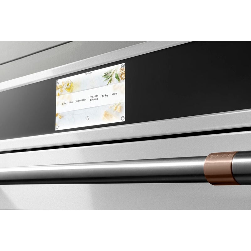 Cafe Professional Series 30 in. 5 cu. ft. Smart Electric Single Wall Oven with True European Convection - Matte White, Matte White, hires