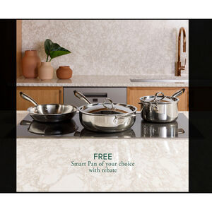 Cafe 36 in. 5-Burner Smart Induction Cooktop with Simmer Burner & Power Burner - Black, , hires