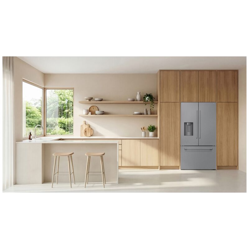 Samsung Bespoke 36 in. 24.0 cu. ft. Smart Counter Depth French Door Refrigerator with Ice & Water Dispenser - Fingerprint Resistant Stainless Steel, , hires