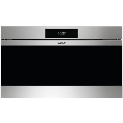 Wolf M Series 30 in. 2.4 cu. ft. Electric Wall Oven with Dual Convection & Steam Clean - Stainless Steel | CSOP3050CM/S
