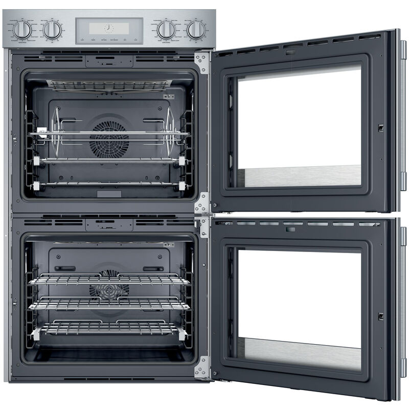 Thermador Professional Series 30 in. 9 cu. ft. Smart Top Control Electric Double Wall Oven with True European Convection - Stainless Steel, , hires