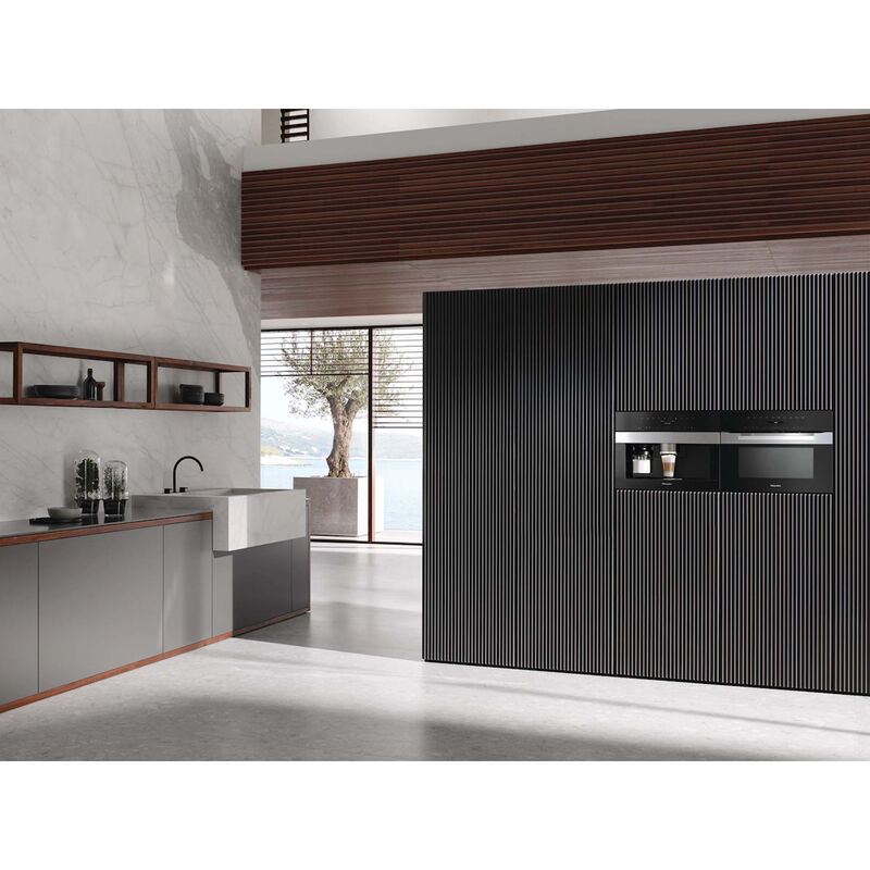 Miele CVA 7440 Built-In Coffee Machine with Patented Cup Sensor for Perfect Coffee - Clean Touch Steel, Clean Steel, hires