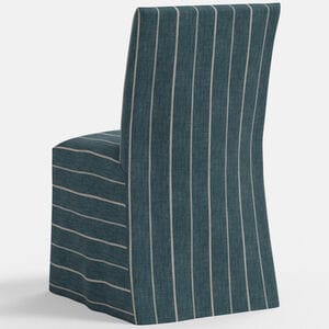 Skyline Furniture Linen Fabric Slipcover Dining Chair - Fritz Indigo, , hires