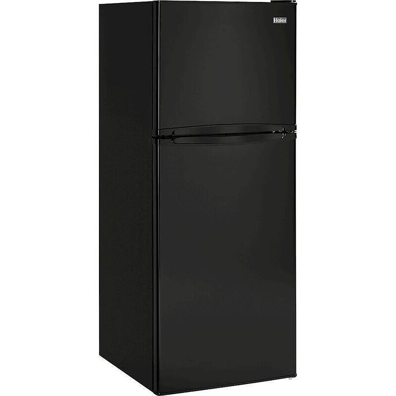 Haier 24 in. 9.8 cu. ft. Counter Depth Top Freezer Refrigerator - Black, Black, hires