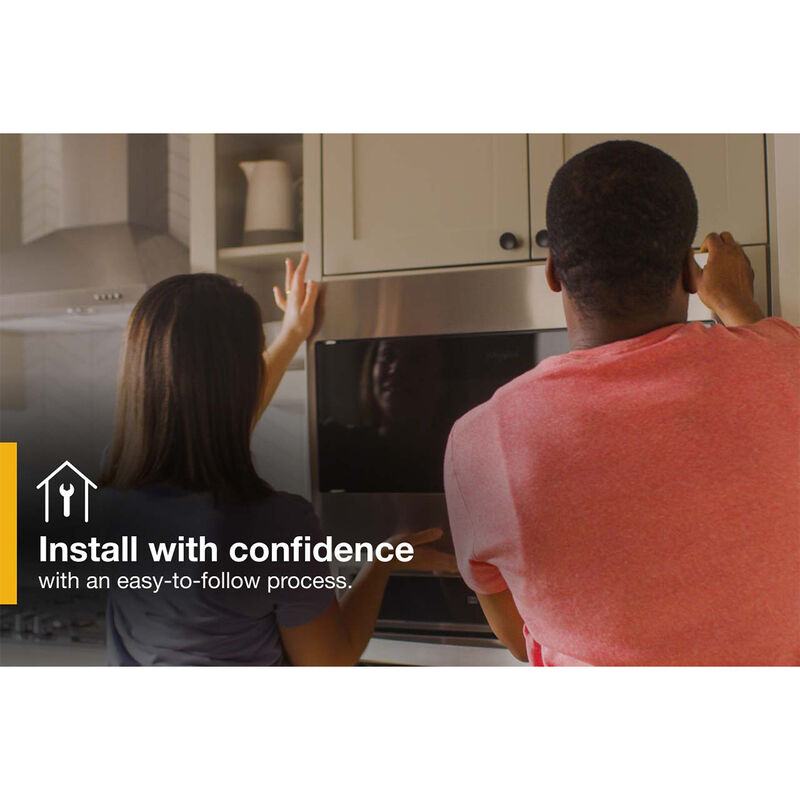 Whirlpool 30 in. 1.1 cu. ft. Built-In Microwave with 10 Power Levels - Stainless Steel, , hires