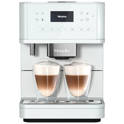 Miele MilkPerfection Countertop Coffee Machine with WiFi Connect, AromaticSystem, OneTouch for 2 Convenient Cleaning and Maintenance Programs - LotusWhite | CM6160LW