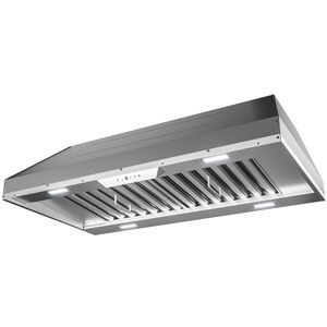 Zephyr 42 in. Standard Style Range Hood with 6 Speed Settings, 1200 CFM, Ducted Venting & 4 LED Lights - Stainless Steel, , hires