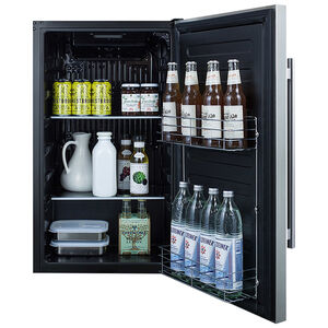 Summit Commercial 19 in. 3.1 cu. ft. Outdoor Mini Fridge - Stainless Steel, , hires