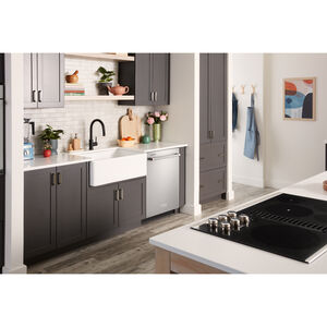 KitchenAid 24 in. Top Control Dishwasher with 41 dBa Sound Level & 3rd-Rack - PrintShield Stainless, Stainless Steel with PrintShield Finish, hires