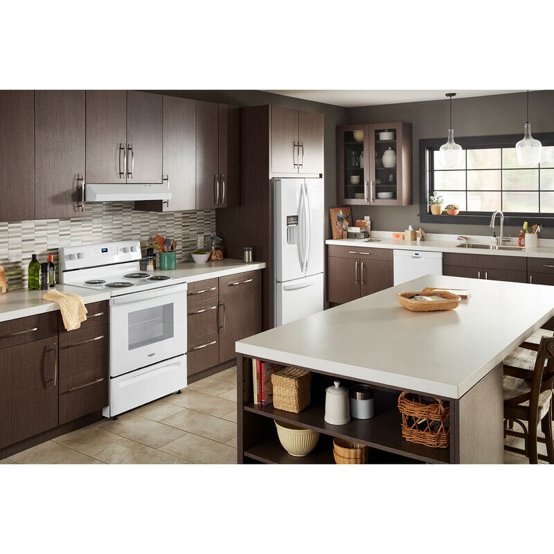 Whirlpool 30 in. 4.8 cu. ft. Electric Range with Coil Burners - White, , hires