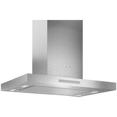 Thermador Masterpiece Series 42 in. Chimney Style Range Hood with 4 Speed Settings, 600 CFM, Convertible Venting & 4 LED Lights - Stainless Steel | HMIB42WS