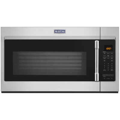 Maytag 30" 1.9 Cu. Ft. Over-the-Range Microwave with 10 Power Levels & 400 CFM - Fingerprint Resistant Stainless Steel | MMV5227JZ