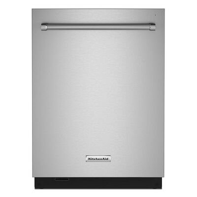 KitchenAid 24 in. Top Control Dishwasher with 44 dBa Sound Level & 3rd-Rack - PrintShield Stainless | KDTM604KPS