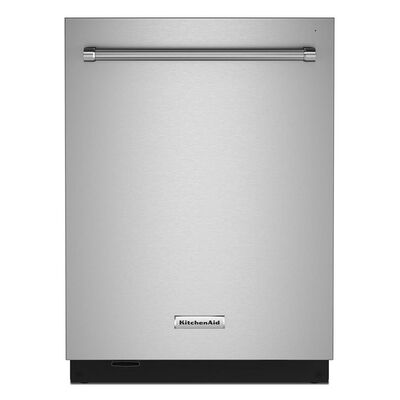 KitchenAid 24 in. Built-In Dishwasher with Top Control, 44 dBA Sound Level, 16 Place Settings, 5 Wash Cycles & Sanitize Cycle - Stainless Steel with PrintShield Finish | KDTM604KPS