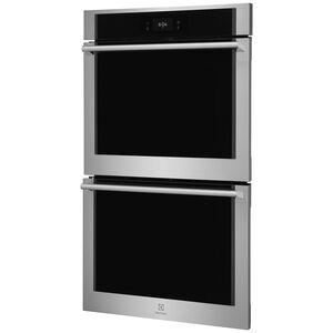 Electrolux 30 in. 10.6 cu. ft. Smart Top Control SteamElectric Double Wall Oven with Standard Convection - Stainless Steel, , hires