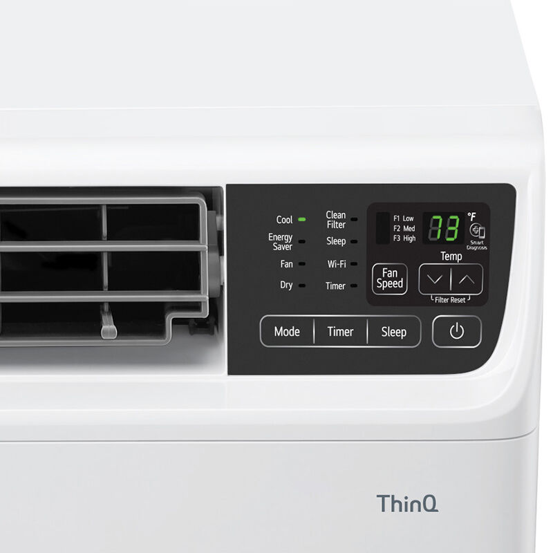 LG 12,000 BTU 115V Smart Energy Star Window/Wall Air Conditioner with Dual Inverter, 3 Fan Speeds, Sleep Mode & Remote Control - White, , hires