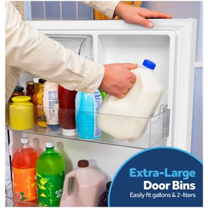 GE 30 in. 21.0 cu. ft. Garage-Ready Top Freezer Refrigerator - White, White, hires