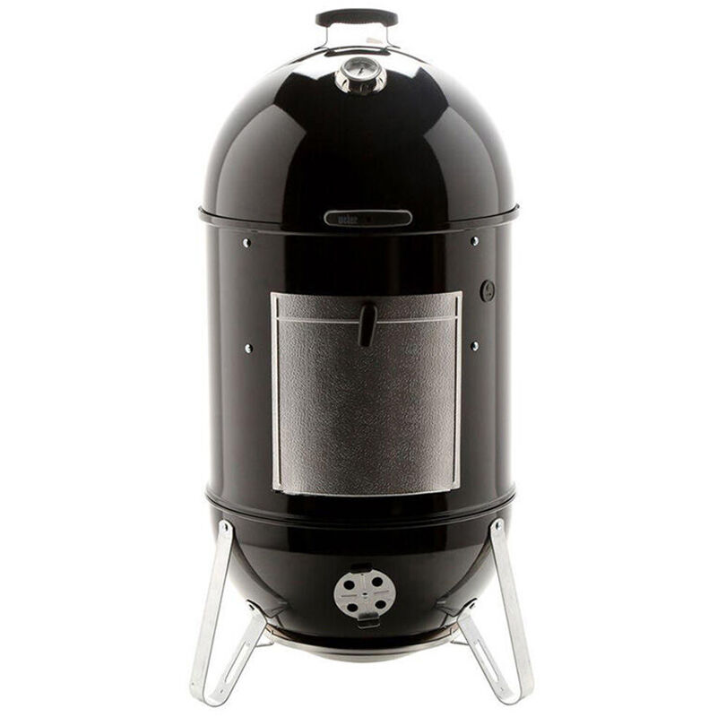 Weber Smokey Mountain 22 in. 2-Rack Charcoal Smoker with Built-In Thermometer - Black, , hires