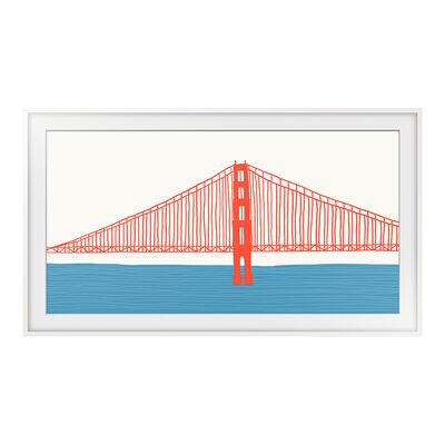 Samsung Frame 85" Customizable Bezel Compatible with Samsung 2021-2024 The Frame TVs - White | VG-SCFA85WT