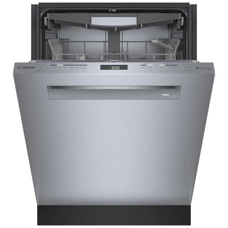 Bosch 800 Series 24 in. Top Control Smart Dishwasher with 42 dBa Sound Level, 3rd-Rack, CrystalDry & Pocket - Stainless Steel, Stainless Steel, hires