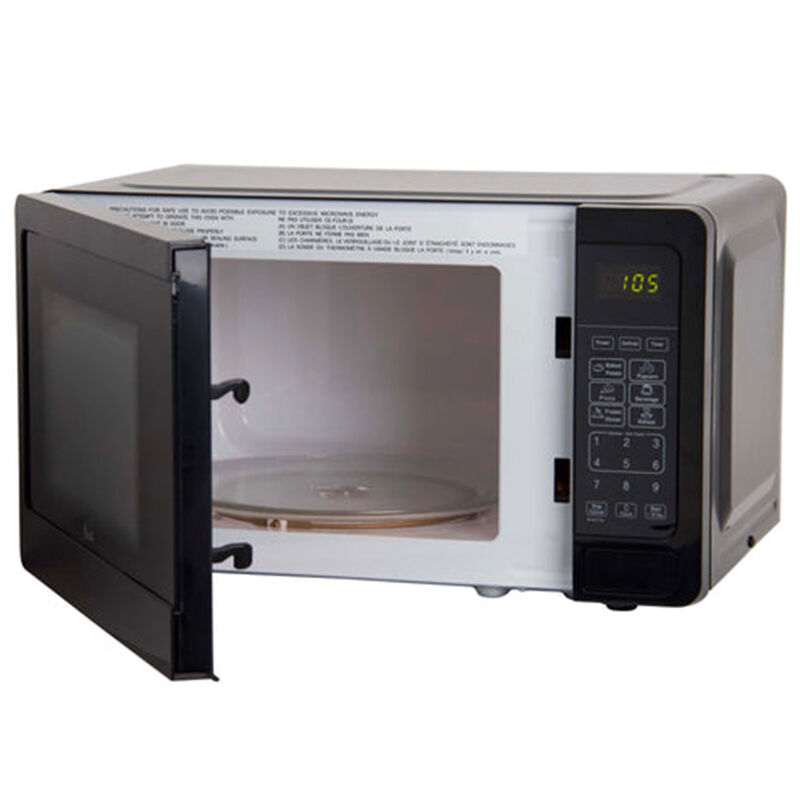 0.7 cu. ft. Small Countertop Microwave in Black