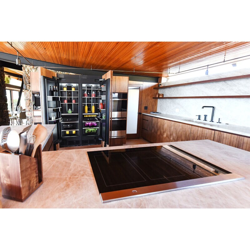 JennAir Oblivian Glass 30 in. 4-Burner Induction Cooktop with Simmer Burner & Power Burner - Black, , hires