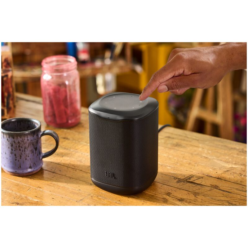 JBL COVE M1 Compact Wi-Fi Home Speaker (Each) - Black, Black, hires