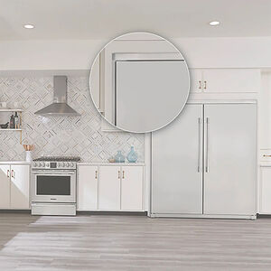 Frigidaire Professional 75 in. Dual Flat Design Refrigerator Trim Kit - Stainless Steel, , hires