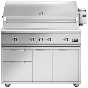 DCS Series 9 48 in. 3-Burner Built-In Liquid Propane Gas Grill with Rotisserie, Sear Burner & Smoke Box - Stainless Steel, , hires
