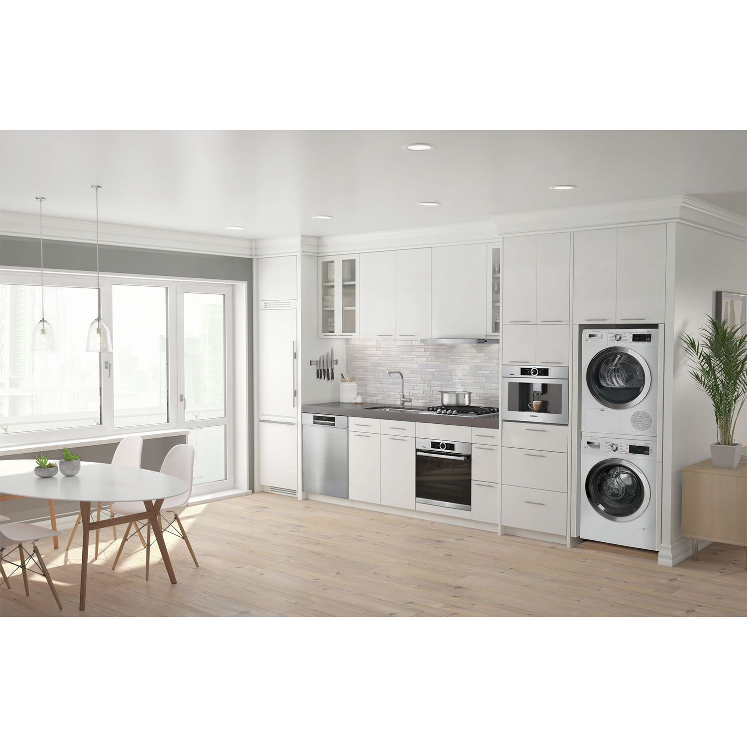 Bosch 500 Series 24 in. 2.5 cu. ft. Electric Smart Wall Oven with