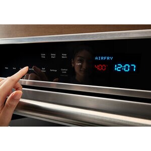 Maytag 30 in. 5 cu. ft. Electric Single Wall Oven with True European Convection - Fingerprint Resistant Stainless Steel, , hires
