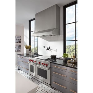 Wolf 42 in. Ducted Canopy Pro Style Style Range Hood with 2 LED Lights - Stainless Steel, , hires