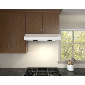 Zephyr Cyclone Series 36 in. Ducted Standard Style Range Hood with 600 CFM, 3 Fan Speeds & 2 LED Lights - White, , hires