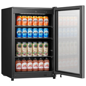 Frigidaire 22 in. 4.6 cu ft. Compact Beverage Center with Adjustable Shelves & Digital Control - Stainless Steel, , hires
