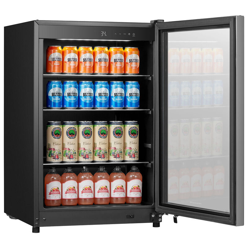 Frigidaire 22 in. 4.6 cu ft. Compact Beverage Center with Adjustable Shelves & Digital Control - Stainless Steel, , hires