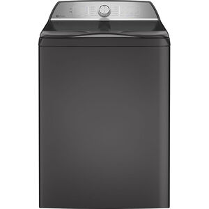 GE Profile 28 in. 4.9 cu. ft. Smart Top Load Washer with Agitator, Smarter Wash Technology, FlexDispense & Sanitize with Oxi - Diamond Gray, Diamond Gray, hires