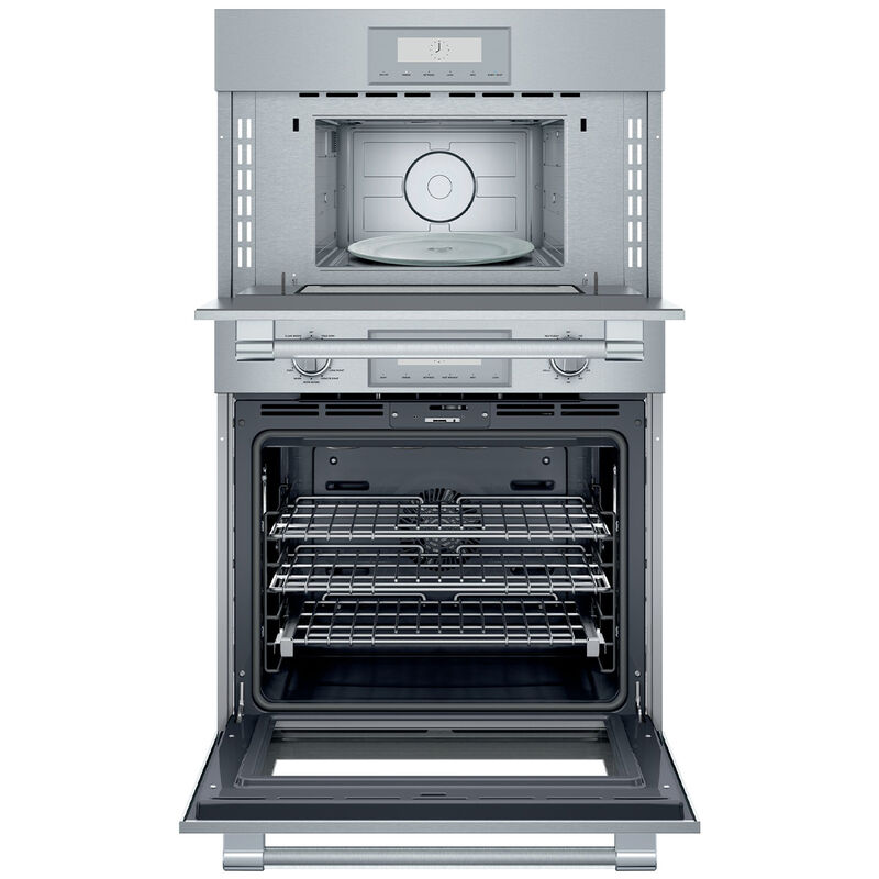 Thermador Professional Series 30 in. 6.1 cu. ft. Smart Electric Microwave/Wall Oven Combo with True European Convection - Stainless Steel, , hires