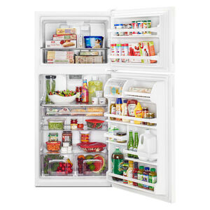 Maytag 30 in. 18.2 cu. ft. Top Freezer Refrigerator - White, White, hires