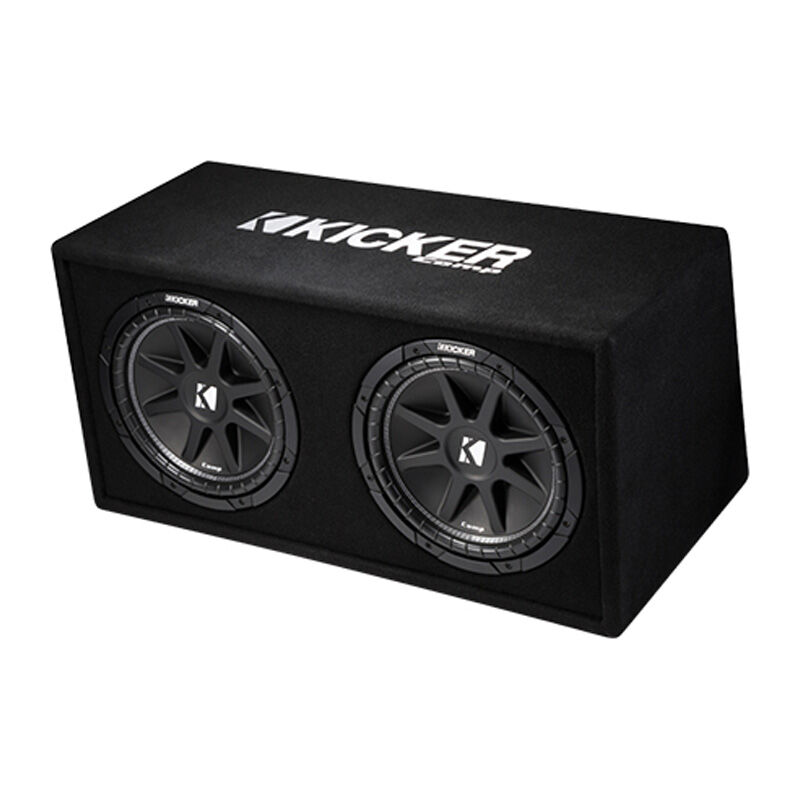 Kicker Dual 12" 2 Ohm Ported Subwoofer Box, , hires