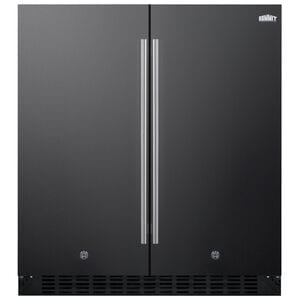 Summit 30 in. 5.4 cu. ft. Side by Side Undercounter Refrigerator - Black, , hires