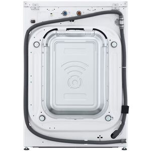 LG 27 in. 4.5 cu. ft. Smart Stackable Front Load Washer with AI DD Built-In Intelligence, TurboWash 360 Technology, Allergiene, Sanitize & Steam Wash Cycle - White, , hires